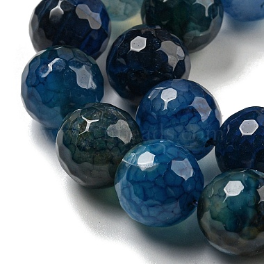 Faceted Natural Dragon Veins Agate Beads Strands(G-F447-12mm-L06)-4