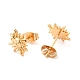 Brass Stud Earrings for Women(X-KK-M239-01G)-1