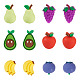 12pcs 6&nbsp;styles de perles de silicone(SIL-TA0003-18)-2