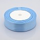 1 inch(25mm) Light Blue Satin Ribbon for Hairbow DIY Party Decoration(X-RC25mmY065)-1