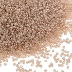MIYUKI Round Rocailles Beads, Japanese Seed Beads, 15/0, (RR2370) Transparent Pale Peach Luster, 1.5mm, Hole: 0.7mm, about 21111pcs/10g(X-SEED-G009-RR2370)
