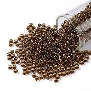 TOHO Round Seed Beads, Japanese Seed Beads, (2152S) Silver Lined Sasparilla, 8/0, 3mm, Hole: 1mm, about 10000pcs/pound(SEED-TR08-2152S)