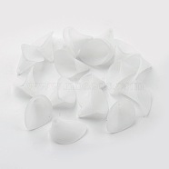 Frosted Acrylic Calla Lily Flower Beads for Chunky Necklace Jewelry, 25x15x19.5mm(X-PAF011Y-1)