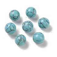 Synthetic Turquoise No Hole Sphere Beads, Round, 12mm(G-K353-04B-12)