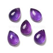 Natural Amethyst Cabochons, Teardrop, 14x10x6.5mm(G-H282-02C)