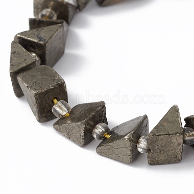 Natural Pyrite Beads Strands(G-E590-01)-3