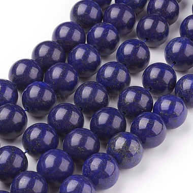 14mm Blue Round Lapis Lazuli Beads