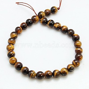 Natural Tiger Eye Beads Strands(G-C076-14mm-1B)-2