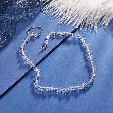 Glass Teardrop Beaded Necklaces(NJEW-JN04273-02)-2