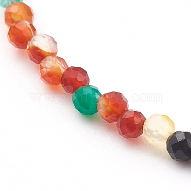 Faceted Natural Agate Beaded Necklaces(NJEW-JN03308)-2