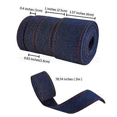 4 Style Stitch Denim Ribbon(OCOR-SZ0001-05A-03)-2
