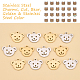 Unicraftale 12Pcs 2 Colors Ion Plating(IP) 201 Stainless Steel Charms(STAS-UN0030-48)-4