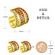 SHEGRACE Brass Micro Pave Grade AAA Cubic Zirconia Cuff Earrings(JE020A-X)-3