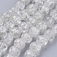 Spray Painted Crackle Glass Beads Strands(CCG-Q001-10mm-01)-1