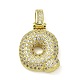 Brass Micro Pave Clear Cubic Zirconia Pendants(KK-M279-01G-Q)-1