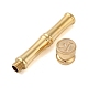 Golden Tone Brass Wax Seal Stamp Head with Bamboo Stick Shaped Handle(STAM-K001-05G-R)-2