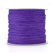 Nylon Thread, Nylon Jewelry Cord for Custom Woven Jewelry Making, Blue Violet, 0.6mm, about 142.16 yards(130m)/roll(NWIR-D055-0.6mm-13)