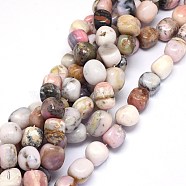 Natural Pink Opal Beads Strands, Oval, 13~18x13~16mm, Hole: 1.4mm,about 24~25pcs/strand, 15.9 inch(G-O173-056B)