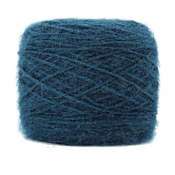 Mohair Yarn, for Weaving, Knitting & Crochet, Steel Blue, 1.5~2mm, about 150g/skein(PW-WG3BF1E-35)