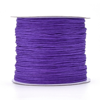 Nylon Thread, Nylon Jewelry Cord for Custom Woven Jewelry Making, Blue Violet, 0.6mm, about 142.16 yards(130m)/roll