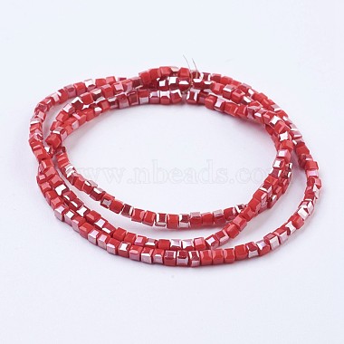 Electroplate Opaque Glass Beads Strands(EGLA-F121-HR-C01)-2
