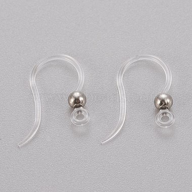 Eco-Friendly Plastic Earring Hooks(STAS-K203-03P)-2