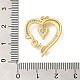 Heart Rack Plating Brass Micro Pave Clear Cubic Zirconia Pendants(KK-K377-56G)-3