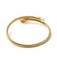 Placage ionique (ip) 304 bracelet manchette en corde torsadée en acier inoxydable(BJEW-P283-18E)-2