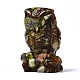 Owl Assembled Natural Bronzite & Synthetic Imperial Jasper Model Ornament(G-N330-63)-3