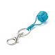 Polyester & Spandex Braided Ball Pendant Keychain(KEYC-JKC00441)-4
