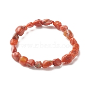 Natural Red Jasper Beads Stretch Bracelet for Kids, Inner Diameter: 1-5/8 inch(4cm)(BJEW-JB07031-08)