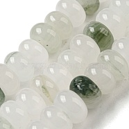Natural Jade Beads Strands, Rondelle, 8~8.5x5mm, Hole: 1mm, about 74pcs/strand, 14.84''~15''(37.7~38.1cm)(G-M420-K01-01)