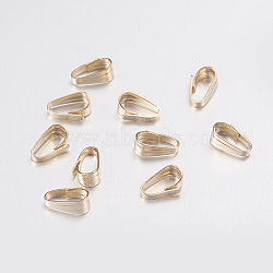 JK Findings, Yellow Gold Filled Snap On Bails, 1/20 14K Gold Filled, 5x3x2mm, Hole: 2x5mm(KK-G337-06G)