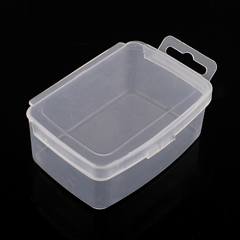 Rectangle Plastic Bead Storage Containers, Clear, 10.5x6.5x3.5cm
