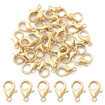 Zinc Alloy Lobster Claw Clasps, Parrot Trigger Clasps, Cadmium Free & Lead Free, Jewelry Making Findings, Light Gold, 12x6mm, Hole: 1.2mm