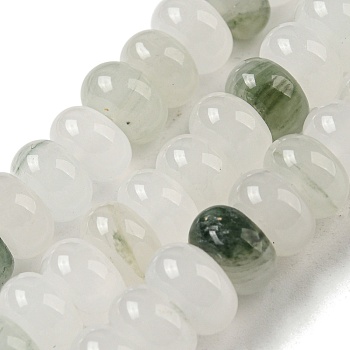 Natural Jade Beads Strands, Rondelle, 8~8.5x5mm, Hole: 1mm, about 74pcs/strand, 14.84''~15''(37.7~38.1cm)