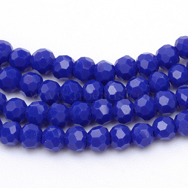 Opaque Solid Glass Bead Strands(X-GLAA-R166-6mm-02L)-1