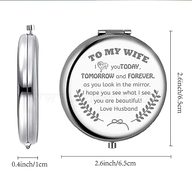 304 Stainless Steel Customization Mirror(DIY-WH0245-003)-2