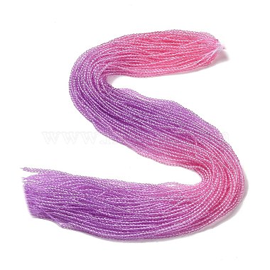 Transparent Gradient Color Glass Beads Strands(GLAA-G101-2mm-15)-2