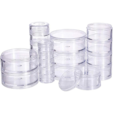 Clear Column Plastic Beads Containers