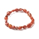 Natural Red Jasper Beads Stretch Bracelet for Kids(BJEW-JB07031-08)-1