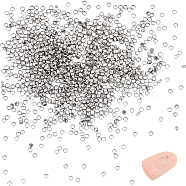 1000Pcs 304 Stainless Steel Spacer Beads, Rondelle, Stainless Steel Color, 1.5x0.8mm, Hole: 0.8mm(STAS-UN0054-13)