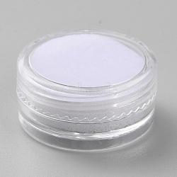 Round Transparent Plastic Loose Diamond Storage Boxes with Screw Lid and Sponge Inside, White, 2.95x1.45cm(CON-WH0088-48B-01)