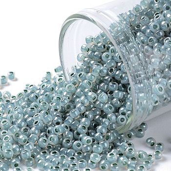 TOHO Round Seed Beads, Japanese Seed Beads, (915) Dark Sea Foam Ceylon Pearl, 11/0, 2.2mm, Hole: 0.8mm, about 50000pcs/pound