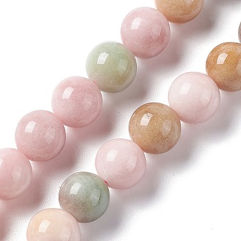 Natural Jade Imitation YanYuan Agate Beads Strands, Dyed, Round, 10mm, Hole: 1.2mm, about 38pcs/strand, 15.16''(38.5cm)