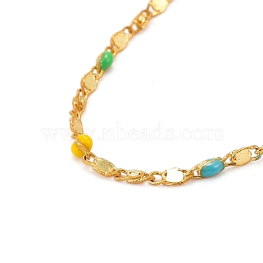 Brass Lumachina Chain Necklaces(NJEW-JN03497)-3