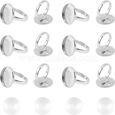 Clear Stainless Steel Finger Rings