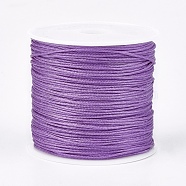 Nylon Thread, Nylon Jewelry Cord for Custom Woven Jewelry Making, Medium Purple, 0.8mm, about 49.21 yards(45m)/roll(NWIR-K022-0.8mm-06)