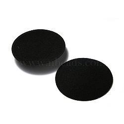 Nylon Cloth Round Fascinator Hat Base for Millinery, Black, 112x3mm(AJEW-WH0298-03F)