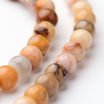 Round Natural Crazy Lace Agate Bead Strands, 4~5mm, hole: 1mm, about 93pcs/strand, 15 inch